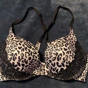 VICTORIA SECRET black & white bra 36D NWOT